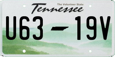 TN license plate U6319V