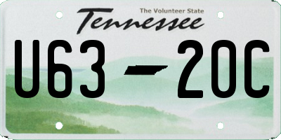 TN license plate U6320C