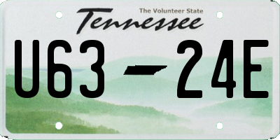 TN license plate U6324E