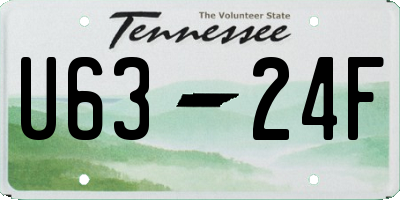 TN license plate U6324F