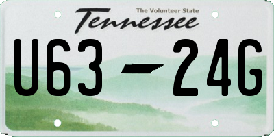 TN license plate U6324G