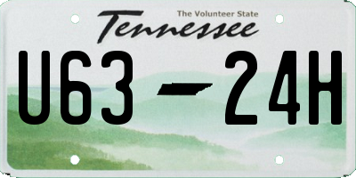 TN license plate U6324H