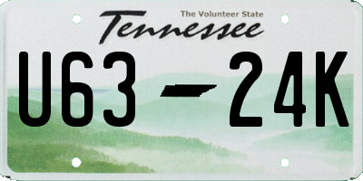 TN license plate U6324K