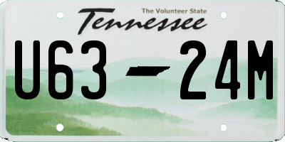 TN license plate U6324M