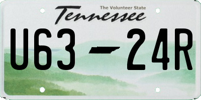 TN license plate U6324R