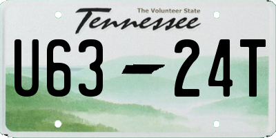 TN license plate U6324T