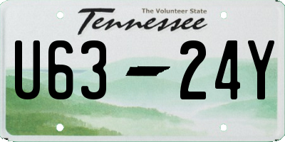 TN license plate U6324Y