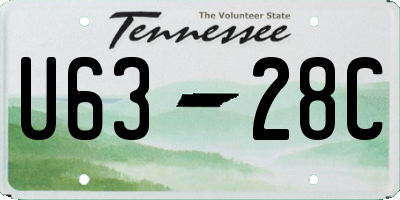 TN license plate U6328C