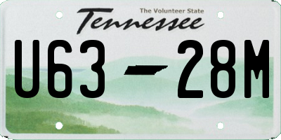 TN license plate U6328M