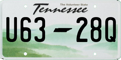 TN license plate U6328Q