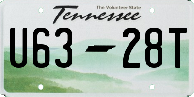 TN license plate U6328T