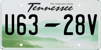 TN license plate U6328V