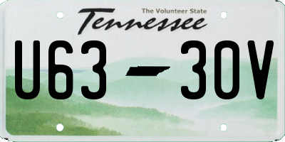 TN license plate U6330V