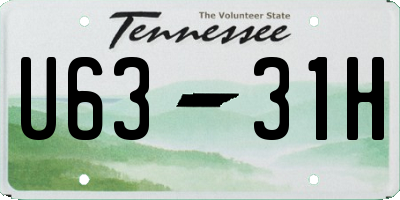 TN license plate U6331H