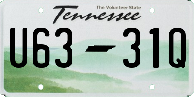 TN license plate U6331Q
