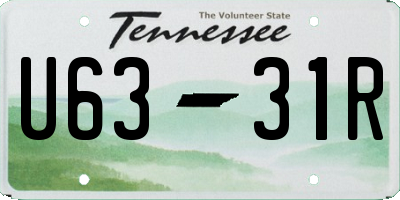 TN license plate U6331R