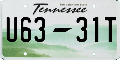 TN license plate U6331T
