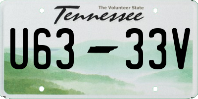 TN license plate U6333V