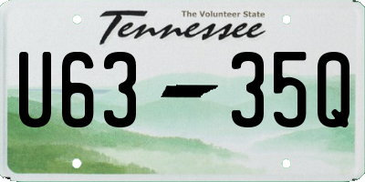 TN license plate U6335Q