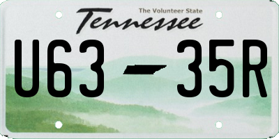 TN license plate U6335R
