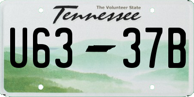 TN license plate U6337B