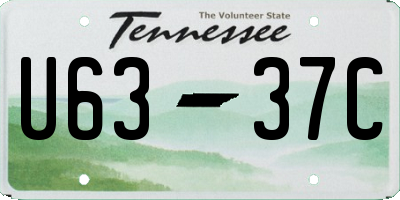 TN license plate U6337C