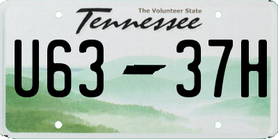 TN license plate U6337H