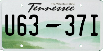 TN license plate U6337I