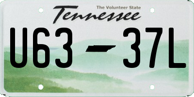 TN license plate U6337L