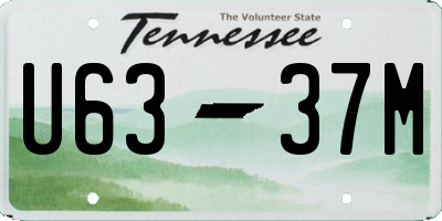 TN license plate U6337M