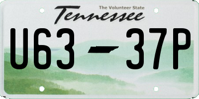 TN license plate U6337P