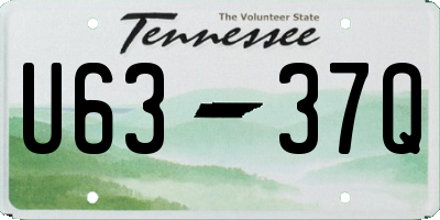 TN license plate U6337Q