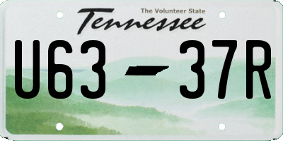 TN license plate U6337R
