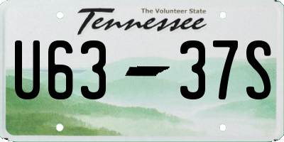 TN license plate U6337S