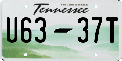 TN license plate U6337T
