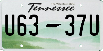 TN license plate U6337U