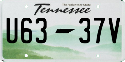 TN license plate U6337V