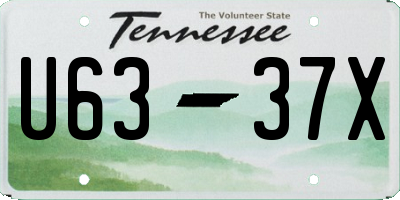 TN license plate U6337X
