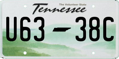TN license plate U6338C