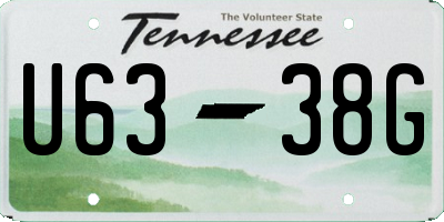 TN license plate U6338G