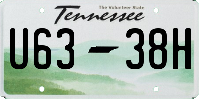 TN license plate U6338H
