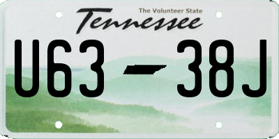 TN license plate U6338J