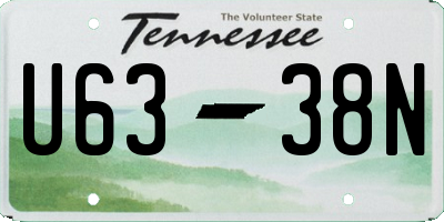 TN license plate U6338N