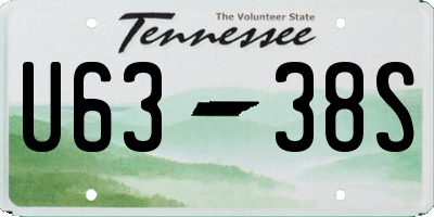 TN license plate U6338S