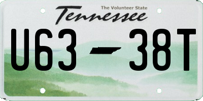 TN license plate U6338T