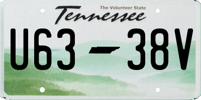 TN license plate U6338V