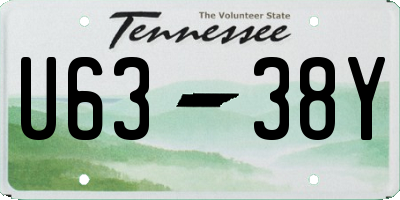 TN license plate U6338Y