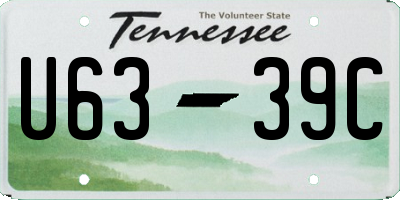 TN license plate U6339C