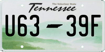 TN license plate U6339F
