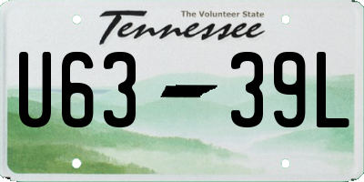 TN license plate U6339L